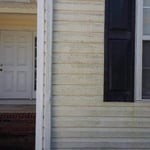 This is the before and it was covered in mildew.