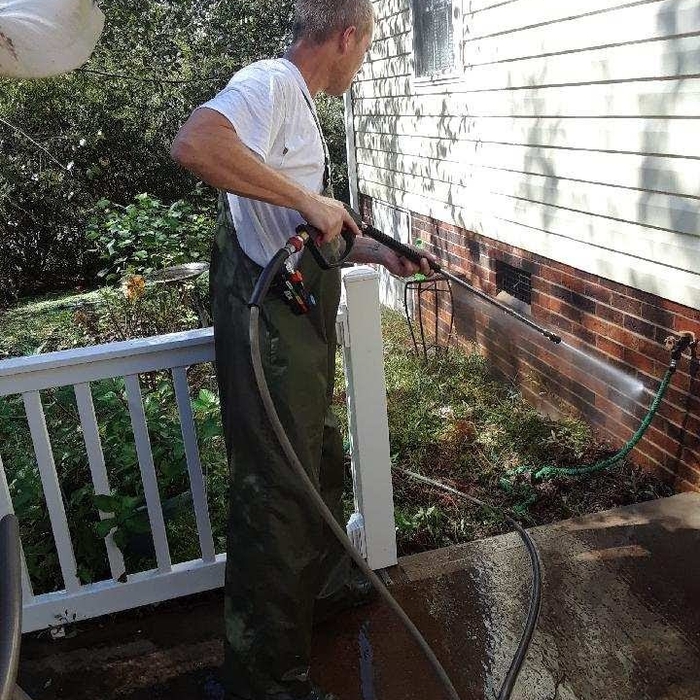 Back patio gunk