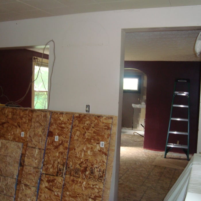 View from the kitchen before