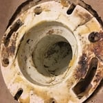 broken stool flange
