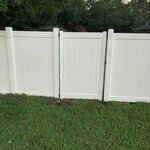 White vinyl install