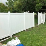 White vinyl install