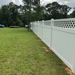 White vinyl install