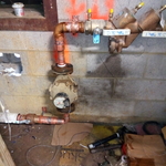 Back flow preventer and water meter