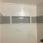 Finished tIle featured marble shower
