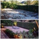 Yard before installation