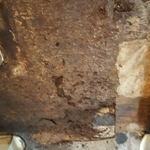Cleaning up the rotten wood