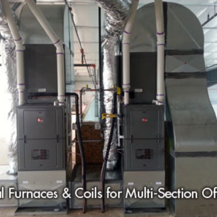 Double furnace installation