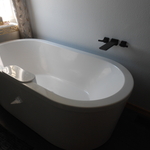 FInished bathtub installation