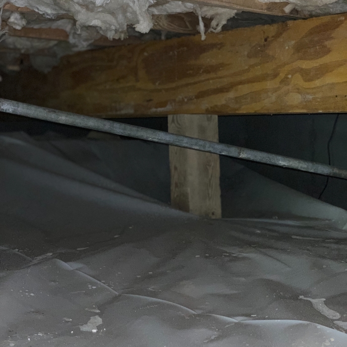 Vapor barrier in crawl space - excellent