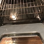 Inside of oven.