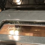 Inside oven