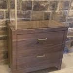 Walnut Display Cabinet