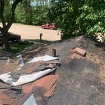 Tear off old shingles