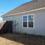 Left side of house