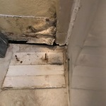 Wall at baseboard level