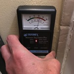 High moisture content in wall
