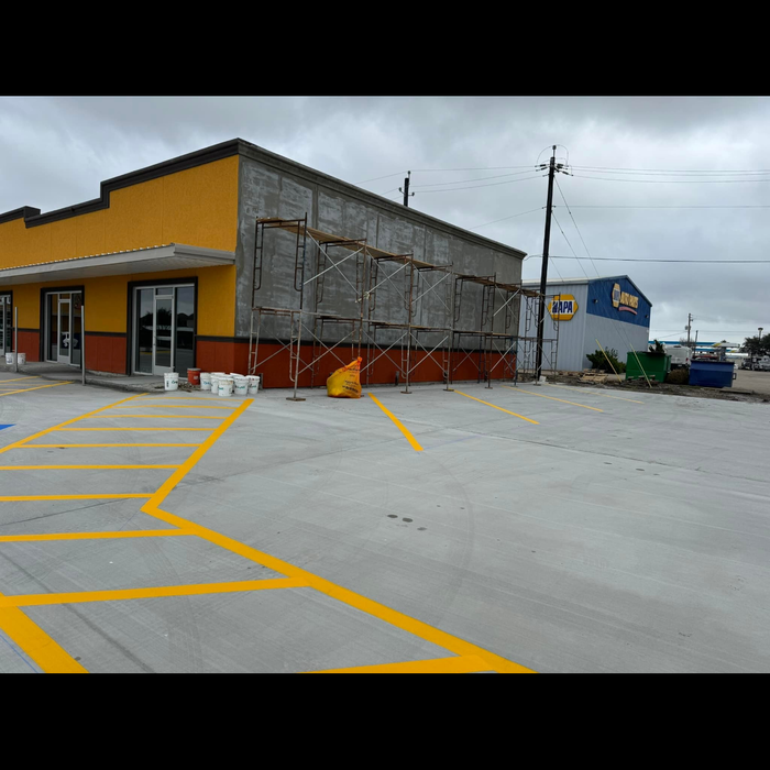 Restaurant parking lot