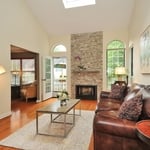 Granite fireplace