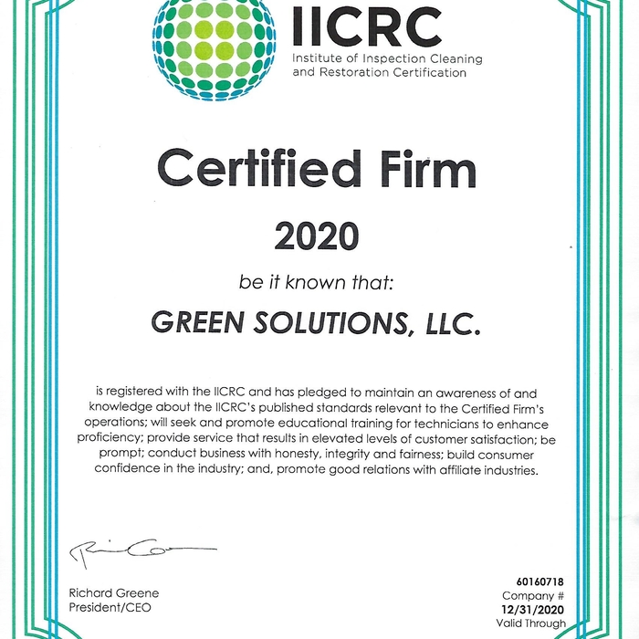 IICRC Certification
