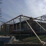 Framing addition & porch roof
