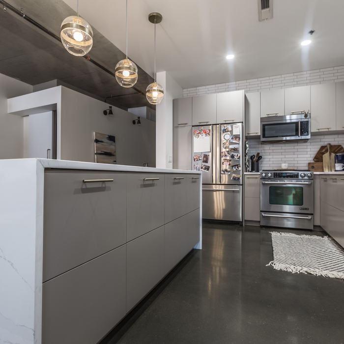 Cement Floors For a Modern Kitchen