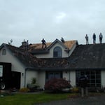 During the project tear off