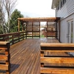Deck, Railing, and Trellis
