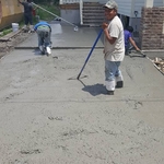 pour in driveway