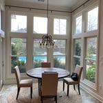 Dining area windows complete