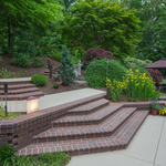 walkway, walls and steps