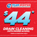 $44 Drain Cleaning Special