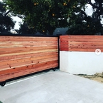 Santa Barbara Automatic Red Wood Gate