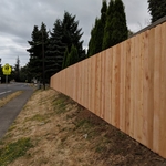 Wood fence
