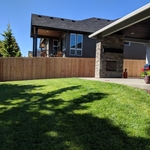 Wood fence