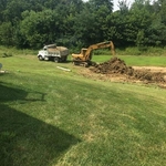 Lake in subdivision