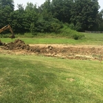 Lake in subdivision