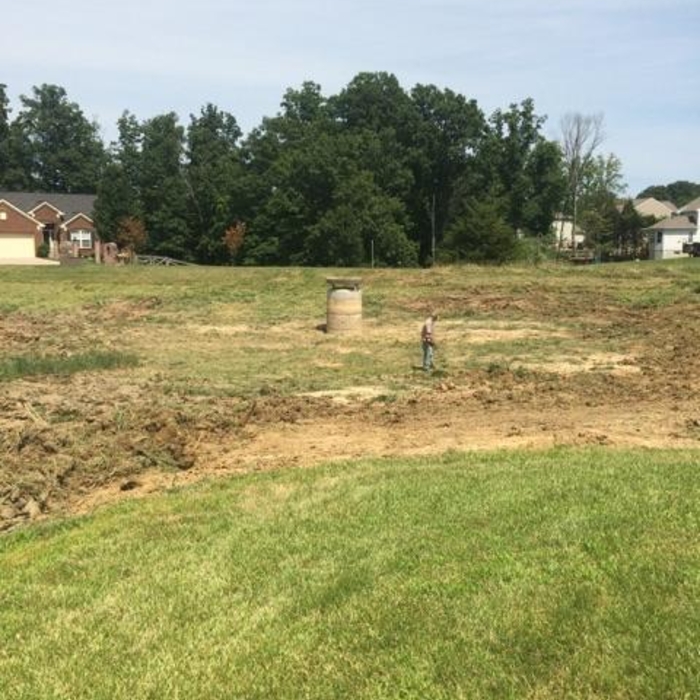 Lake in subdivision