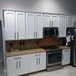 Kitchen Cabinets Refinishing (White)