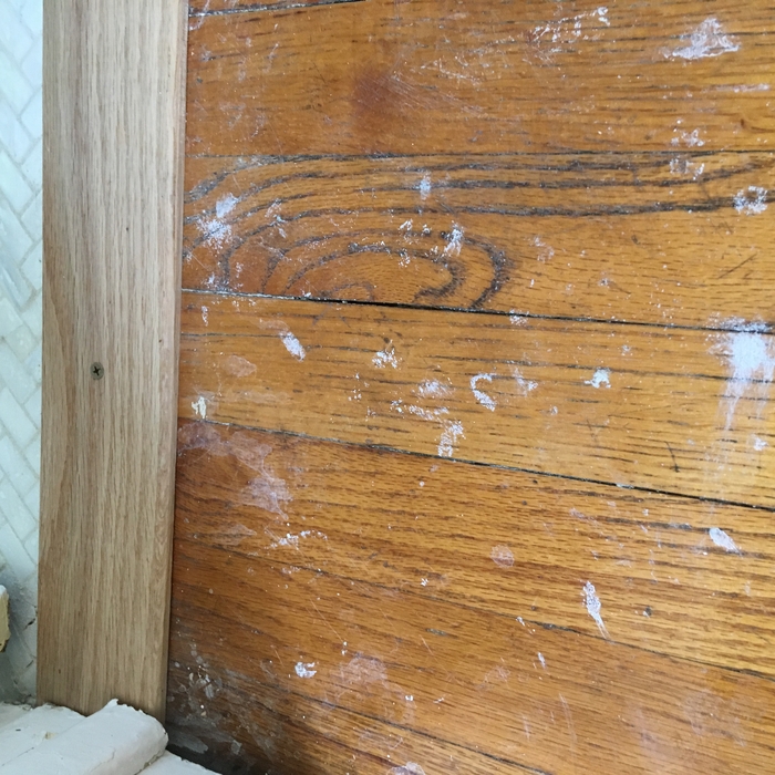 contractor got paint and compound on floors