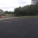 Seal coating and parking lines