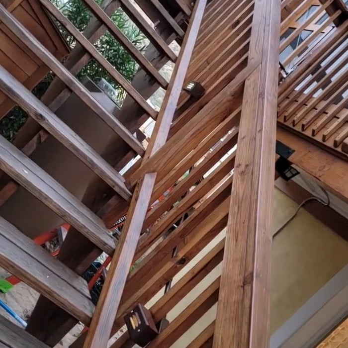 lighting on stairs