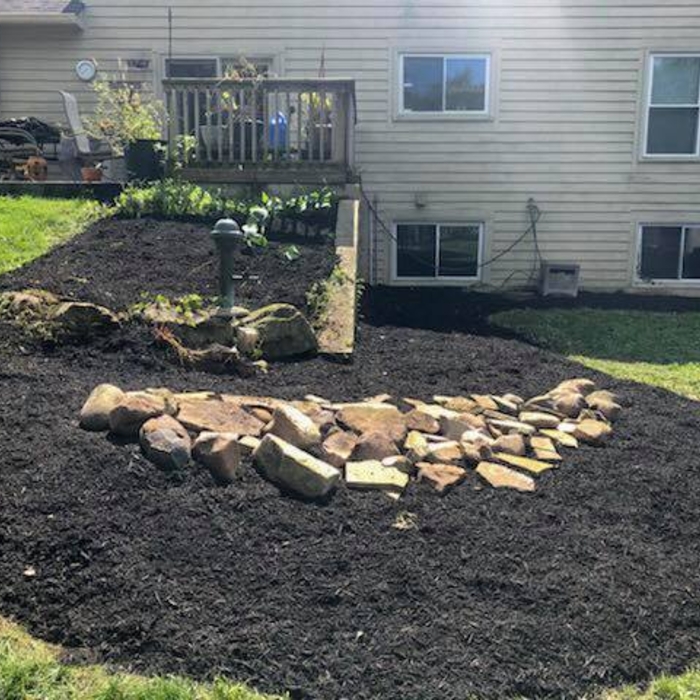 Fill in of old garden pond
