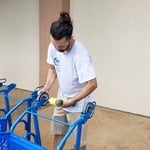 Power washing/maintaining Carts