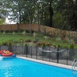 Pool with hill in backgr
