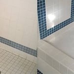 Deep clean on shower with tile detailing