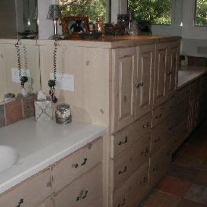 Vanity w/ Corian tops