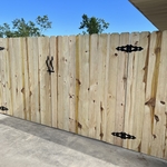 Wood fence