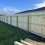 Wood fence