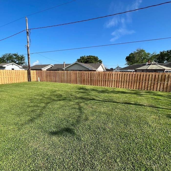 Wood fence
